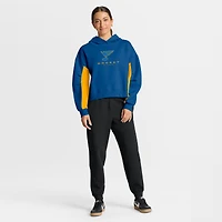 Sweat à capuche boxy bleu carreaux arrière des Blues de St. Louis Fanatics pour femmes