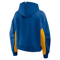 Women's Fanatics  Blue St. Louis Blues Back Check Boxy Hoodie