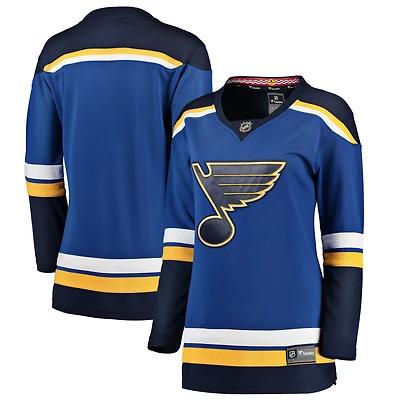 Maillot domicile des Blues de St. Louis pour femmes, bleu Fanatics, modèle Breakaway