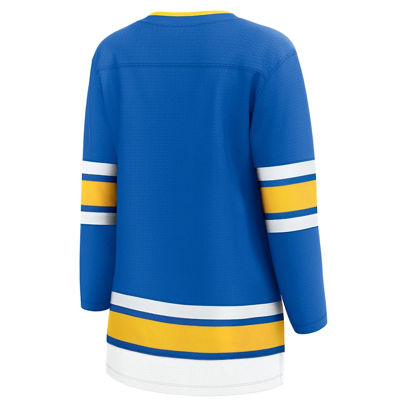 Maillot bleu Fanatics pour femme des Blues de Saint-Louis à domicile Breakaway