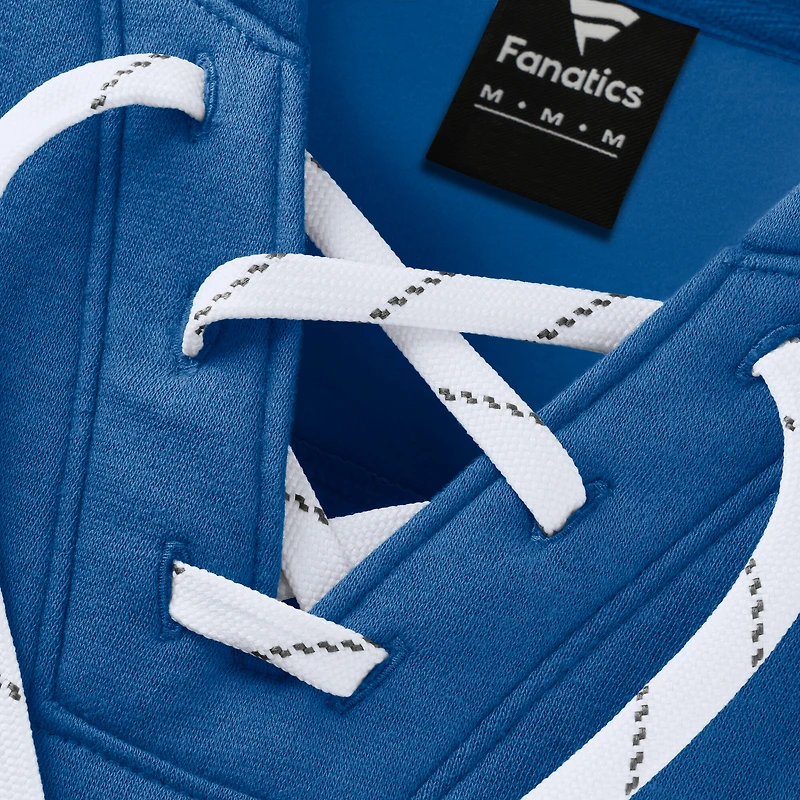 Women's Fanatics  Blue St. Louis Blues Icing Long Sleeve Lace Up Sweatshirt