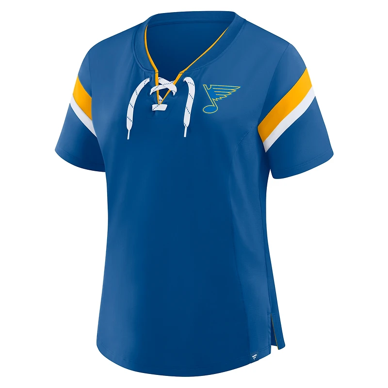 Women's Fanatics Blue St. Louis Blues Offside Athena T-Shirt