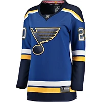 Maillot de joueur échappé à domicile Fanatics Brandon Saad bleu St. Louis Blues pour femmes