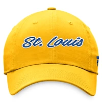 Casquette ajustable Fanatics Gold St. Louis Blues Breakaway pour femme