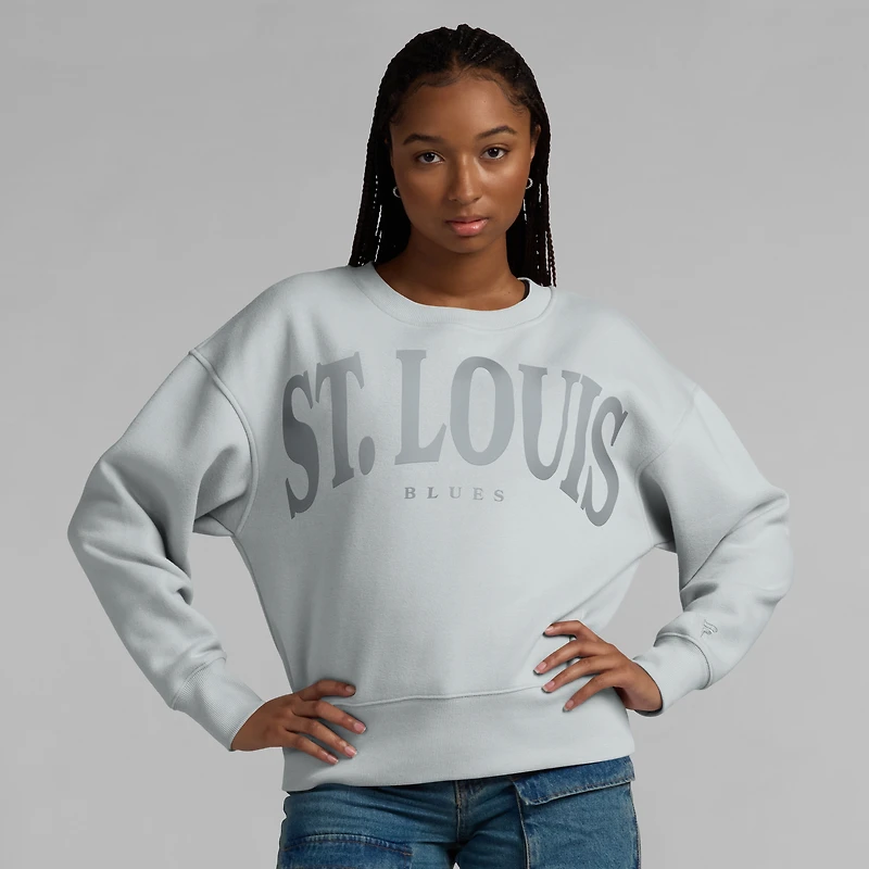 Women's Fanatics  Gray St. Louis Blues Elements Flow Pullover Sweatshirt