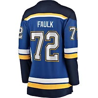 Women's Fanatics Justin Faulk Blue St. Louis Blues Home Breakaway Player Jersey