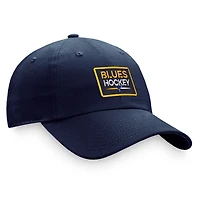 Women's Fanatics  Navy St. Louis Blues Authentic Pro Rink Adjustable Hat