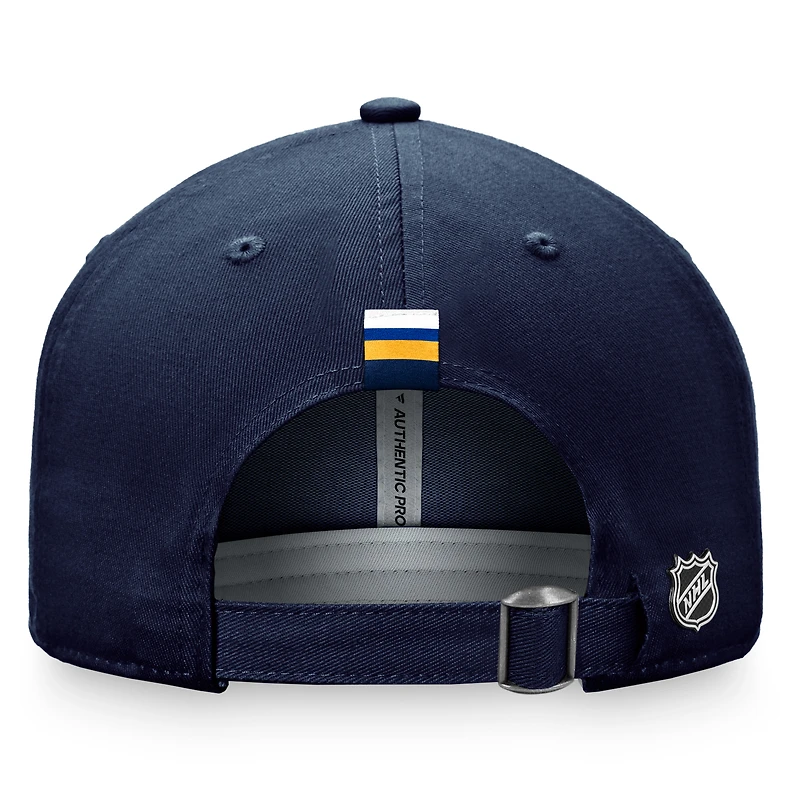 Women's Fanatics  Navy St. Louis Blues Authentic Pro Rink Adjustable Hat