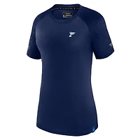 Women's Fanatics  Navy St. Louis Blues Authentic Pro Tech T-Shirt