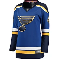 Maillot de joueur échappé à domicile Fanatics Nick Leddy bleu St. Louis Blues pour femmes