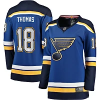 Maillot de joueur échappé à domicile Fanatics Robert Thomas bleu St. Louis Blues pour femmes