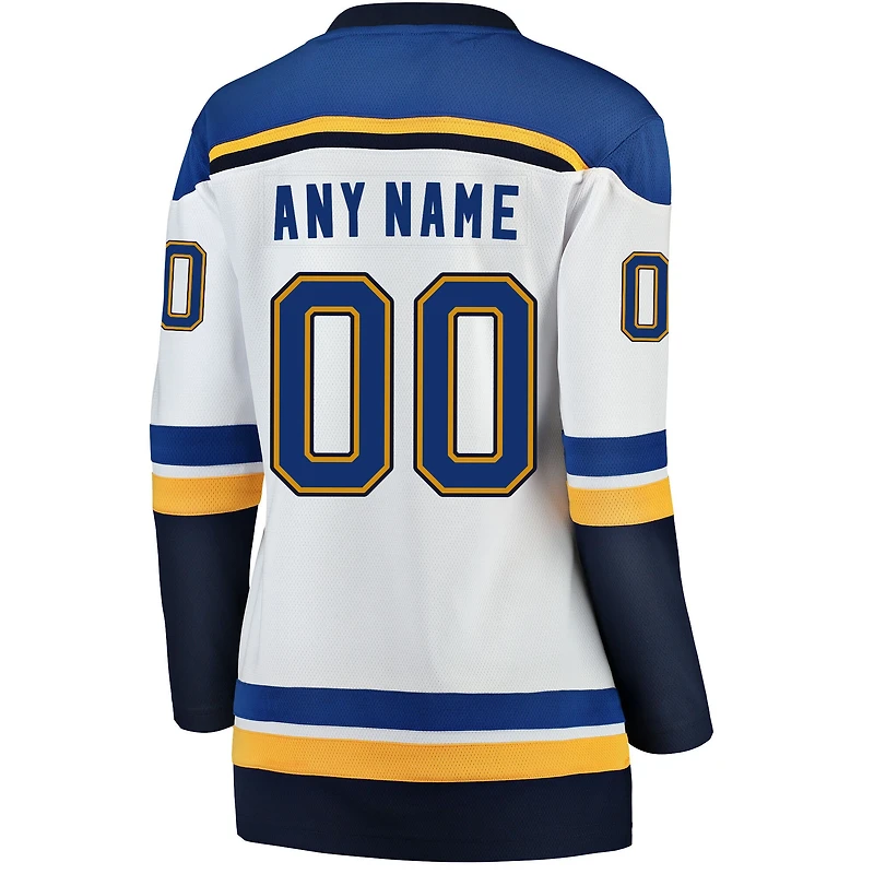 Fanatiques pour femmes de marque White St.Louis Blues Breakaway - Maillot personnalisé