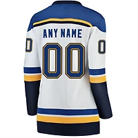 Fanatiques pour femmes de marque White St.Louis Blues Breakaway - Maillot personnalisé