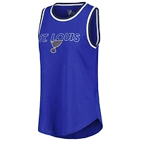 Débardeur G-III 4Her pour femme par Carl Banks, bleu, St. Louis Blues Strategy
