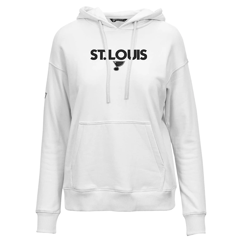 Sweat à capuche blanc St. Louis Blues Adorn City Capsule pour femme de Levelwear