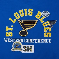 Sweat-shirt court Pro Standard bleu pour femme avec code régional des Blues de St. Louis