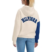 Sweat à capuche Tommy Hilfiger crème/bleu St. Louis Blues Harriet pour femme