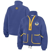 Veste polaire à demi-zip bleue St. Louis Blues WEAR by Erin Andrews pour femme
