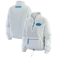 Veste polaire grise à quart de zip pour femme WEAR by Erin Andrews des St. Louis Blues