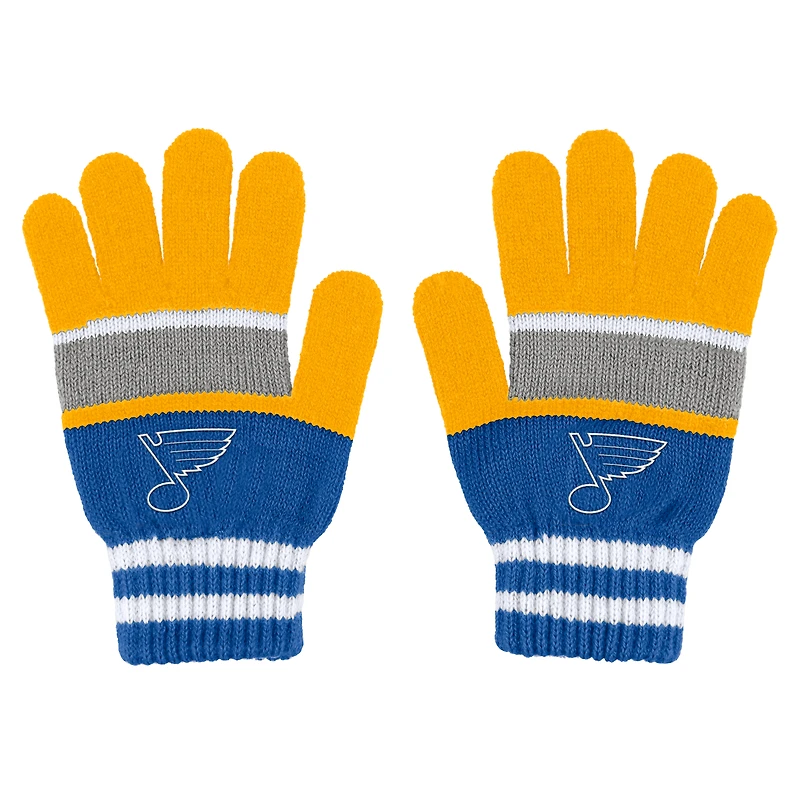 Women's WEAR by Erin Andrews St. Louis Blues Stripe Glove & Scarf Set