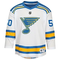 Maillot réplique extérieur blanc Jordan Binnington des Blues de Saint-Louis pour jeunes