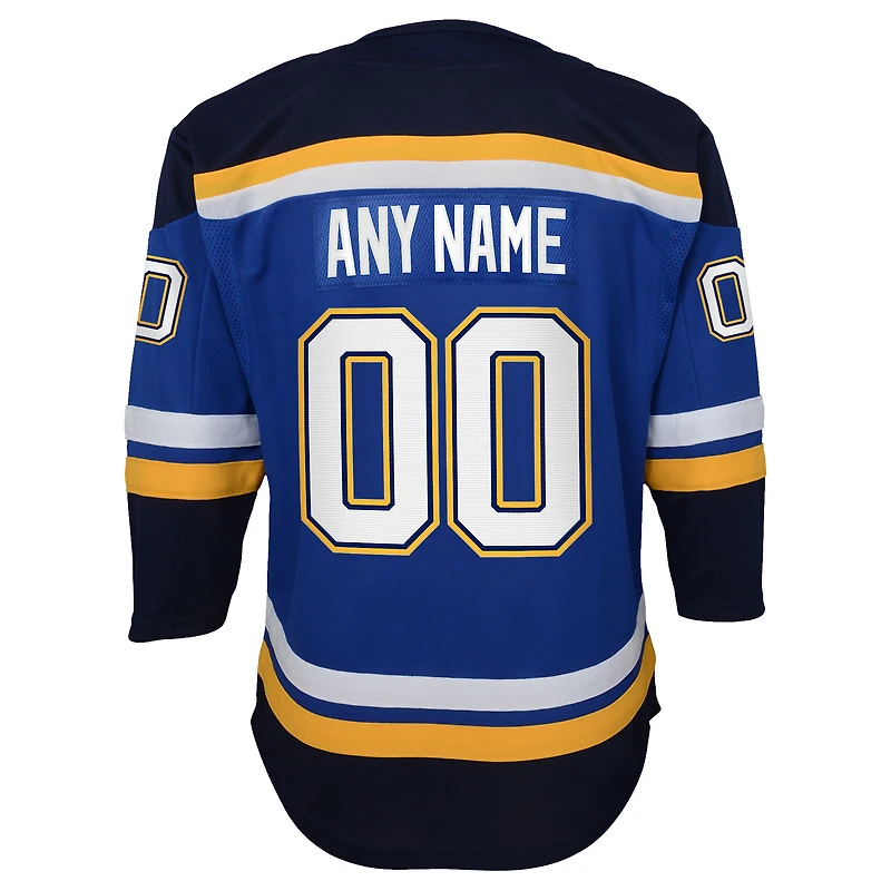 Youth Blue St. Louis Blues 2020/21 Home - Custom Premier Jersey