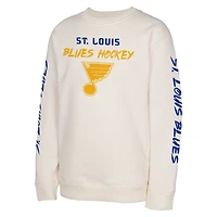 Youth Cream St. Louis Blues Star Power Pullover Sweatshirt