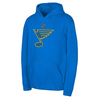 Sweat à capuche Outerstuff bleu avec logo principal des Blues de Saint-Louis pour jeunes