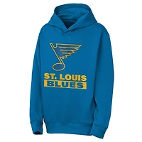 Youth Outerstuff  Blue St. Louis Blues Back to Basics Hoodie
