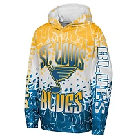 Youth Outerstuff Gold St. Louis Blues Frozen Frenzy Hoodie