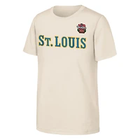 T-shirt pour jeunes St. Louis Blues, logo principal du Classique hivernal de la LNH 2025, couleur beige