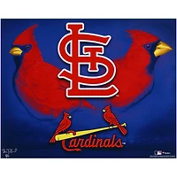 Tirage photo 16" x 20" des Cardinals de St. Louis - Signée par l'artiste Brian Konnick - Édition limitée à 25 exemplaires