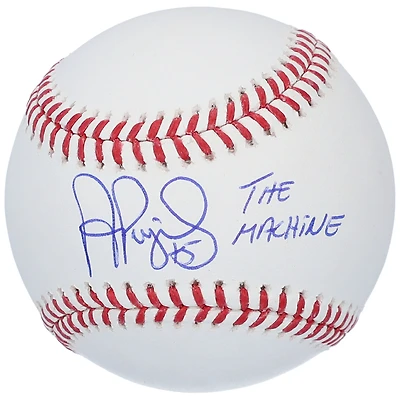 Balle de baseball autographiée par Albert Pujols des Cardinals de Saint-Louis avec l'inscription « The Machine »