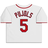 Maillot réplique Nike Cooperstown blanc autographié par Albert Pujols des Cardinals de Saint-Louis