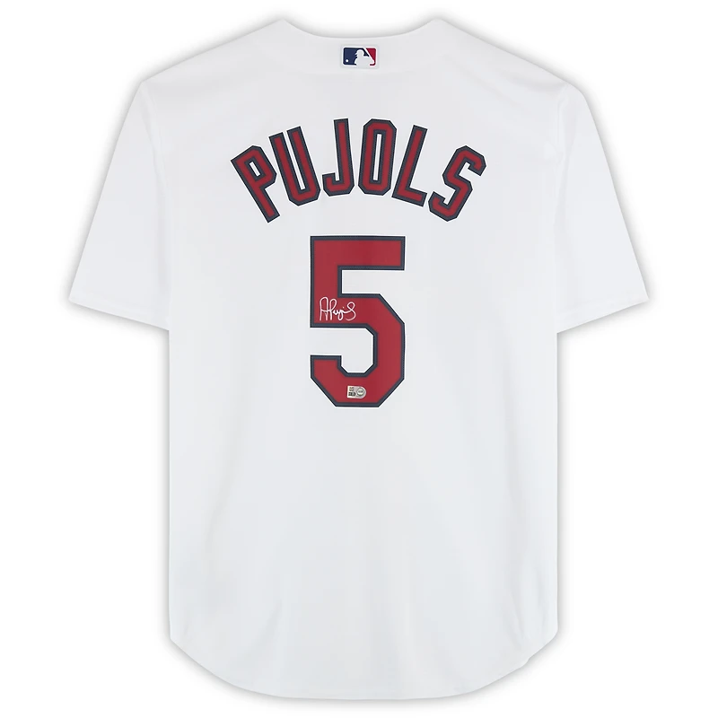 Maillot réplique Nike blanc autographié Albert Pujols des Cardinals de Saint-Louis V106832 SLCard Albert Pujols AUT BB JERSEY 45742 AUTJERBSB JRSYPU0051 #6