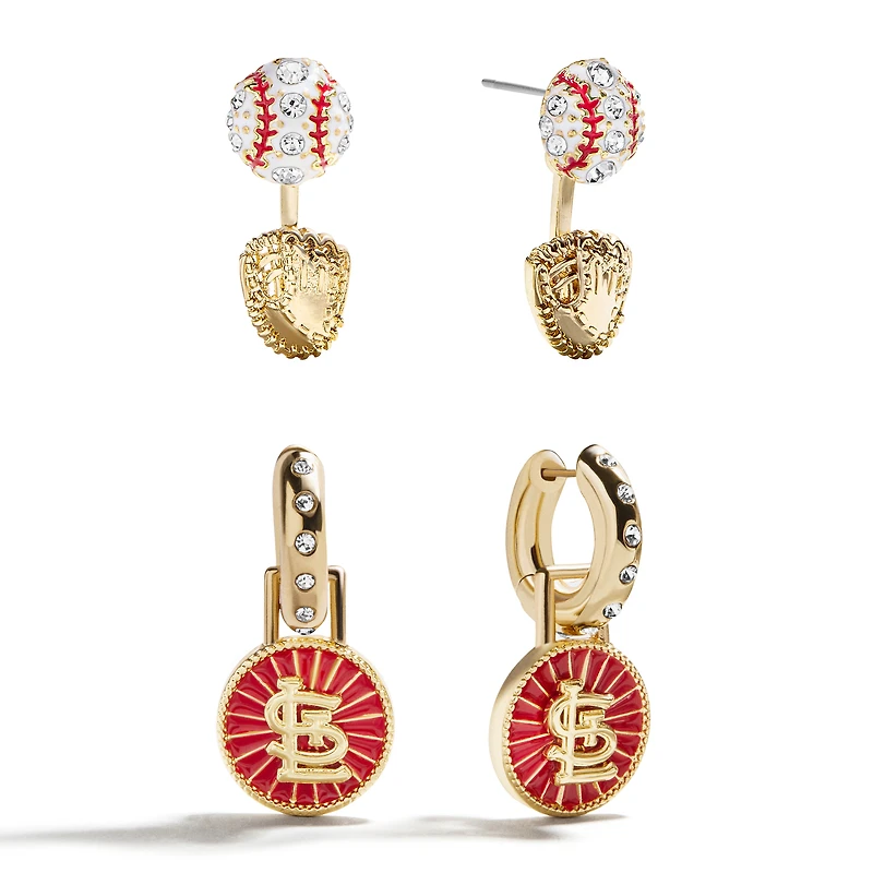 BaubleBar St. Louis Cardinals Hoop Earring Set