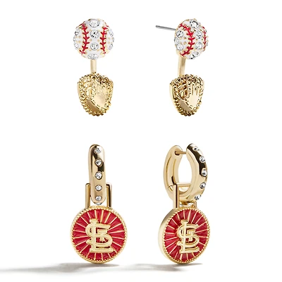 BaubleBar  St. Louis Cardinals Hoop Earring Set
