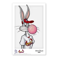 Bugs Bunny St. Louis Cardinals 11"x 17" Looney Tunes affiche imprimée