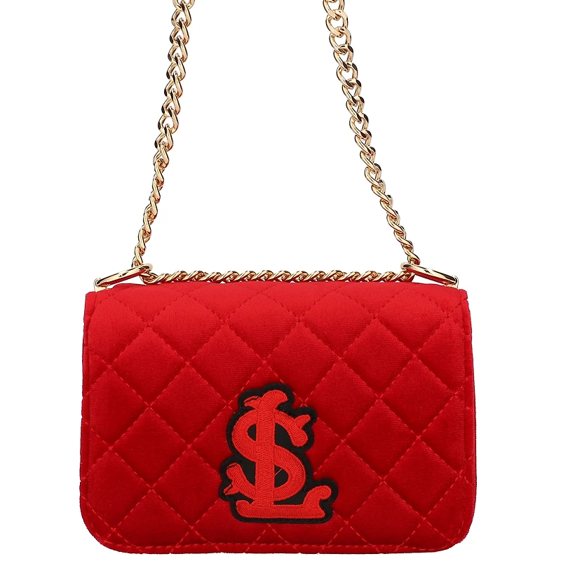 Sac à main à bandoulière en velours Cuce St. Louis Cardinals