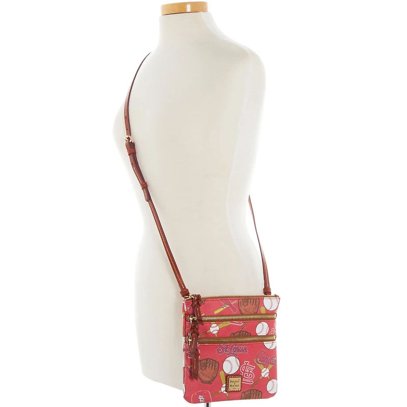 Dooney & Bourke St. Louis Cardinals Game Day Sac à bandoulière à triple fermeture éclair