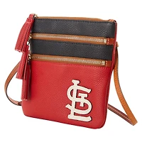 Dooney & Bourke St. Louis Cardinals Infield Triple Zip Crossbody Purse