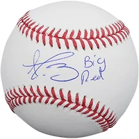 Balle de baseball autographiée par Dustin May des Cardinals de Saint-Louis avec inscription « Big Red »