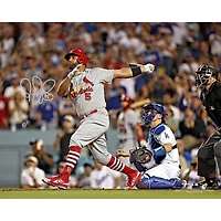 Photo autographiée 16'' x 20'' d'Albert Pujols, joueur des Cardinals de Saint-Louis, célébrant son 700e coup de circuit (Fanatics Authentic)