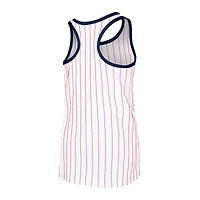 Girls Youth New Era White St. Louis Cardinals Pinstripe Tank Top