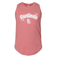 Girls Youth Soft as a Grape  Pink St. Louis Cardinals Tank Top