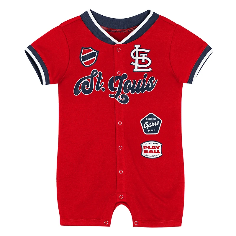 Infant Outerstuff Red St. Louis Cardinals Pinch Coverall