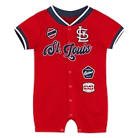 Infant Outerstuff Red St. Louis Cardinals Pinch Coverall