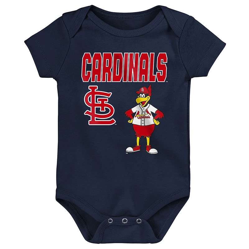 Infant Outerstuff St. Louis Cardinals Home Plate 3-Piece Bodysuit Set