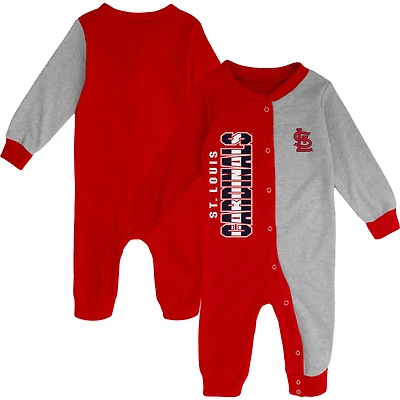 Infant Red/Heather Gray St. Louis Cardinals Halftime Sleeper