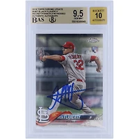 Jack Flaherty St. Louis Cardinals Autographié 2018 Topps Chrome Mise à jour #HMT18 Beckett Fanatics Witnessed Authenticated 9.5/10 Rookie Card